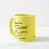 Chaos Coordinator Definition Foto Kantoor Medewerk Mok (Voorkant links)