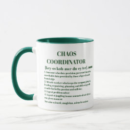 Chaos Coordinator Definition Foto Kantoor Medewerk Mok