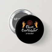 Chaos Coordinator Docent Docent Ronde Button 5,7 Cm (Voorkant /achterkant)