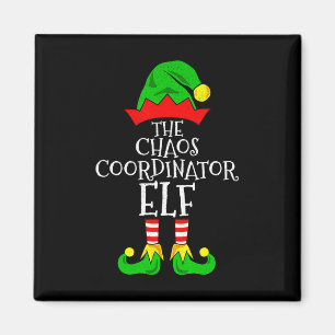 Chaos Coördinator Elf Funny Family Matching Christ Magneet