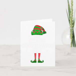 Chaos Coördinator Elf Groep Matching Familie Kerst Kaart