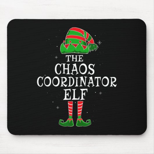 Chaos Coordinator Elf Group Matching Family Christ Muismat (Voorkant)
