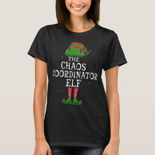 Chaos Coordinator Elf Matching Family Kerstmis Fu T-shirt