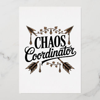 Chaos Coördinator Folie Feestdagenkaart