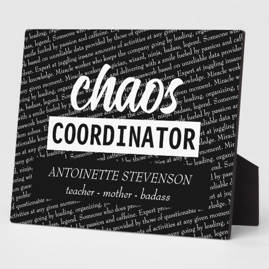 Chaos-coördinator Fotoplaat (Zijkant)