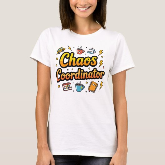 Chaos Coordinator – Funny Mom Life T-shirt (Voorkant)