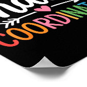 Chaos Coordinator Funny Teacher Student Back To Sc Poster (Hoek)