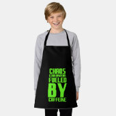 Chaos coördinator gevoed door caffeine grappig cad schort (Gedragen)
