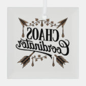 Chaos Coordinator Glas Ornament (Achterkant)