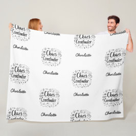 Chaos Coordinator Grappig Gepersonaliseerde Moeder Fleece Deken