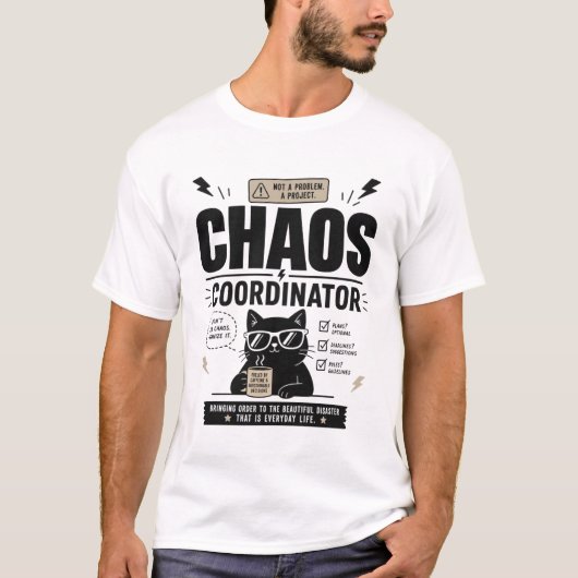 Chaos Coördinator Grappig Kantoor Shirt – Minimali (Voorkant)