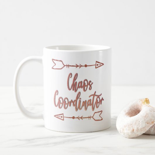 Chaos Coördinator | Grappige Moeder | Glitter | Of Koffiemok (Met donut)