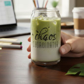 Chaos Coördinator Grappige Moeder Leraar Cadeau Blikvorm Glas