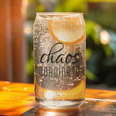 Chaos Coördinator Grappige Moeder Leraar Cadeau Blikvorm Glas