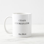 Chaos Coördinator Grappige Moeder Mok | Minimalist (Links)