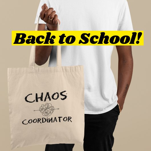 Chaos Coördinator Grappige Terug naar School Leraa Tote Bag