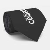 Chaos Coördinator Grappige Typografie Kunst Stropdas (Opgerold)