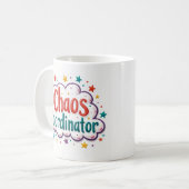 Chaos Coördinator Grappige Werk Mok (Voorkant links)
