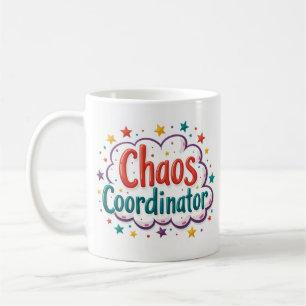 Chaos Coördinator Grappige Werk Mok