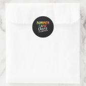 Chaos Coördinator . Grappige zomerkampbegeleider Ronde Sticker (Tas)