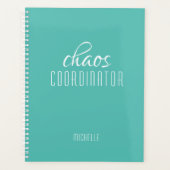 Chaos Coordinator Groene gepersonaliseerde naam Planner (Voorkant)