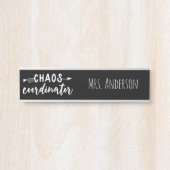 Chaos Coördinator Kantoor Coworker Deurbordje (Voorkant)