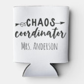 Chaos Coördinator Kantoor Coworker Mom Blikjeskoeler (Voorkant)