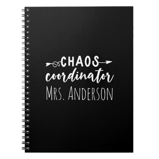 Chaos Coördinator Kantoor Coworker Mom Notitieboek (Voorkant)