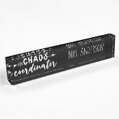 Chaos Coördinator Kantoor Coworker Naambordje
