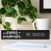 Chaos Coördinator Kantoor Coworker Naambordje