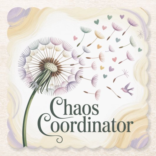 Chaos Coördinator Kartonnen Onderzetters (Voorkant)