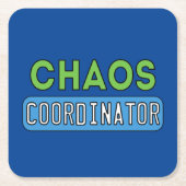 Chaos-coördinator Kartonnen Onderzetters (Voorkant)
