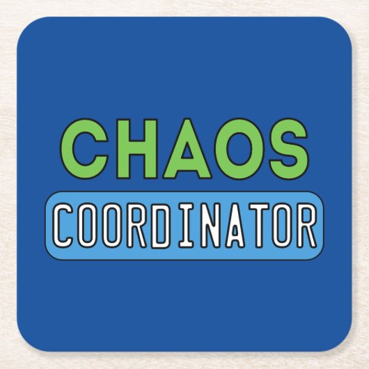 Chaos-coördinator Kartonnen Onderzetters (Voorkant)