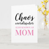 Chaos Coordinator kent ook mam Moederdag Kaart (Gele Bloem)
