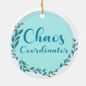 Chaos-coördinator Keramisch Ornament (Achterkant)