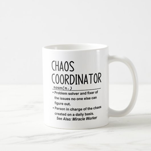Chaos coordinator  koffiemok (Rechts)