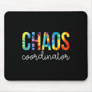 Chaos-coördinator laat de dag van waardering van d muismat