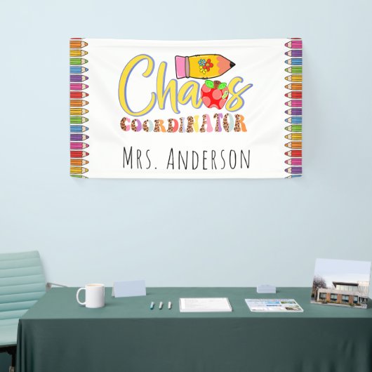 Chaos Coordinator Leerleraar Poster Banner (Beurs)