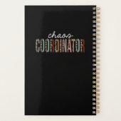 Chaos Coordinator Leopard Print Funny Gift Planner (Achterkant)