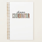Chaos Coordinator Leopard Print Funny Planner (Voorkant)