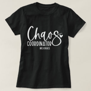 Chaos-coördinator leraar t-shirt