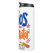 Chaos Coördinator Leraar Terug naar School Ontwerp Thermosbeker (Geroteerd rechts)