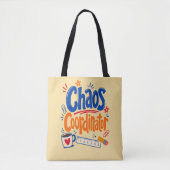 Chaos Coördinator Leraar Terug naar School Ontwerp Tote Bag (Voorkant)