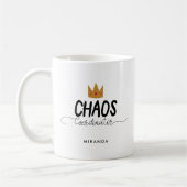 Chaos Coordinator Mam Queen | Naam toevoegen Koffiemok (Links)
