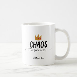 Chaos Coordinator Mam Queen   Naam toevoegen Koffiemok