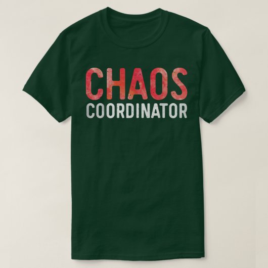 Chaos Coordinator: mama en papa T-shirt (Design voorkant)