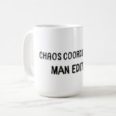 Chaos Coordinator-Man Edition Koffiemok (Voorkant links)