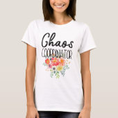 Chaos-coördinator met bloemen t-shirt (Voorkant)