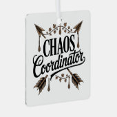 Chaos Coordinator Metalen Ornament (Voorkant Rechts)