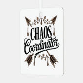 Chaos Coordinator Metalen Ornament (Voorkant links)